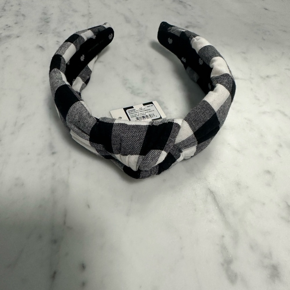 Lele sadoughi buffalo plaid check in black and white